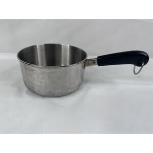 REVERE WARE 1 Quart Sauce Pan Clad Bottom NO LID